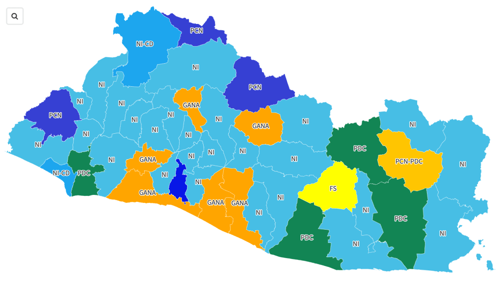 Nuevas Ideas gobernará poco más de la mitad de las alcaldías en El&nbsp;Salvador
